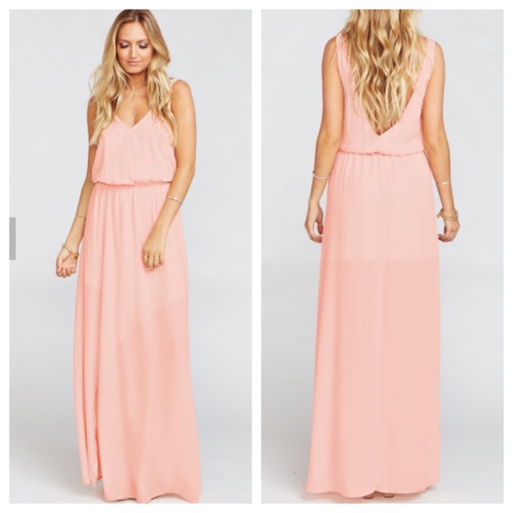 Show Me Your MuMu Dresses & Skirts - Show Me Your MuMu Kendall Maxi Frosty Pink crisp